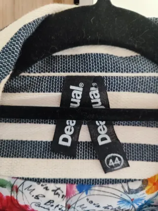 Americana Desigual Rayas Flores