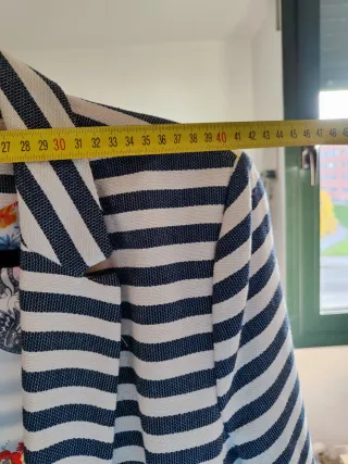 Americana Desigual Rayas Flores