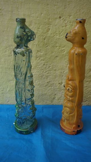 Bottiglia di whisky in pelle antica e altri modelli, guarda le foto