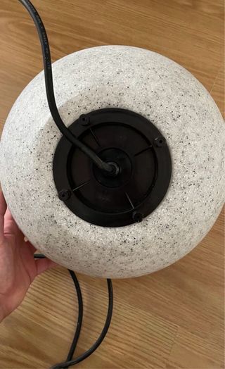 Lámpara esférica efecto piedra 30cm