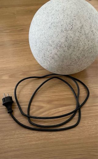 Lámpara esférica efecto piedra 30cm