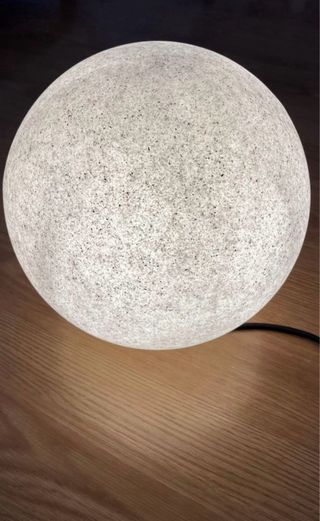 Lámpara esférica efecto piedra 30cm