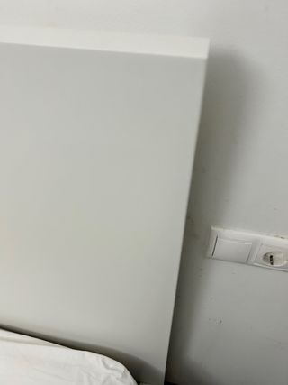 Cabecero de cama blanco