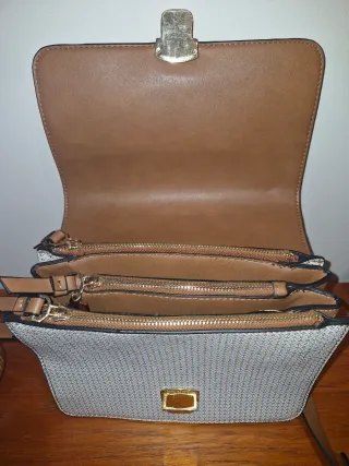 Bolso con estampado de puerto