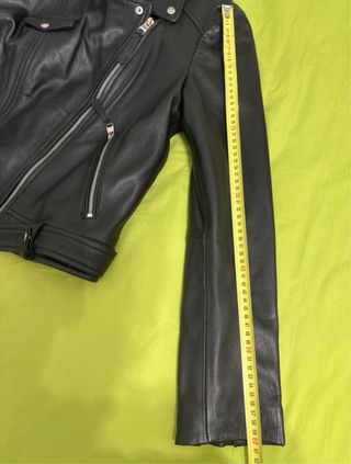 Cazadora Biker piel Zara