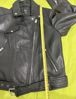 Cazadora Biker piel Zara