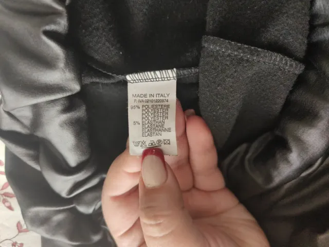 Leggings de polipiel pretas