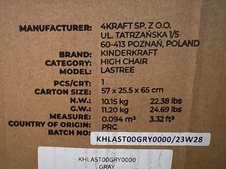 Trona Kinderkraft bebé convertible