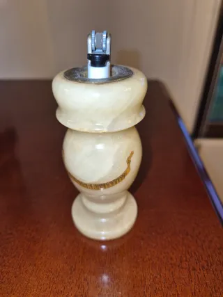 Juego de fumador antiguo de mármol