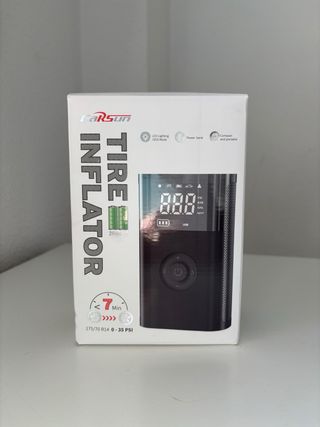 Patinete eléctrico y compresor de aire portatil