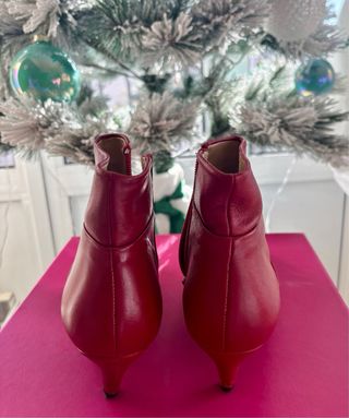 Botines Bimba y Lola Piel Rojos Talla 38