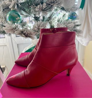 Botines Bimba y Lola Piel Rojos Talla 38