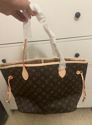 Bolso de marca Beige y Marrón