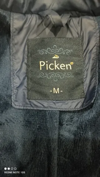 Chaqueta acolchada azul mujer