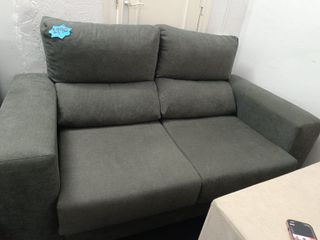 Sofá de 2 plazas gris