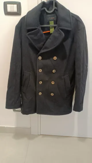 Cappotto lana doppiopetto uomo IANUX Blu