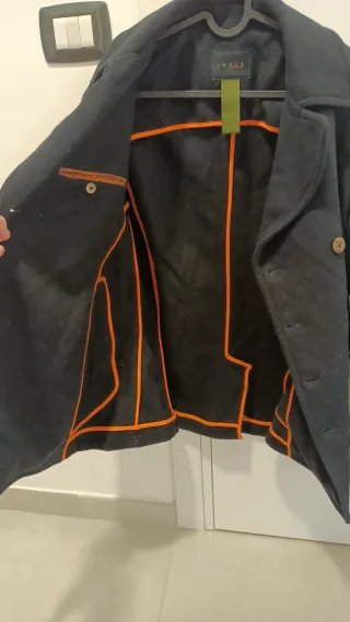 Cappotto lana doppiopetto uomo IANUX Blu