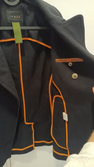 Cappotto lana doppiopetto uomo IANUX Blu