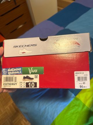 Zapatillas Skechers Arch Fit veganas azules