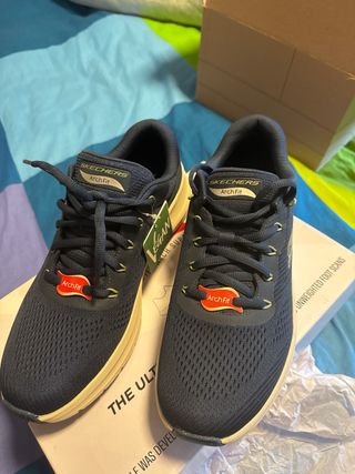 Zapatillas Skechers Arch Fit veganas azules