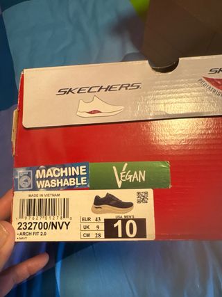 Zapatillas Skechers Arch Fit veganas azules
