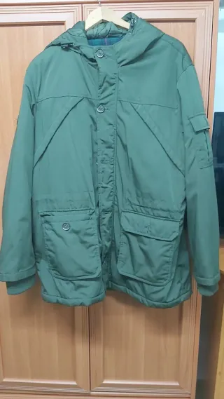 Chaquetón hombre verde militar