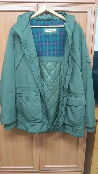 Chaquetón hombre verde militar