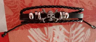 Dos Pulseras Rock/Punk Calavera