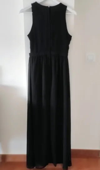 Vestido fiesta largo negro