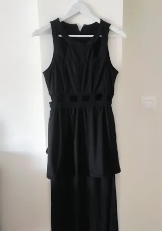 Vestido fiesta largo negro