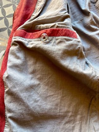 Chaqueta Cuero Granate Degradado