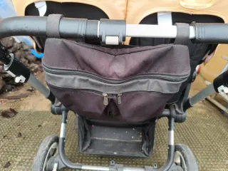 Bugaboo donkey gemelar con accesorios
