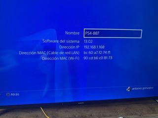 PS4 (Playstation 4) Negra Poco Uso