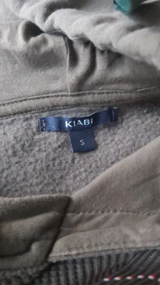 Sudadera con capucha verde caqui