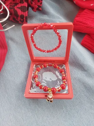 Braccialetto Natale con Ciondolo Babbo Natale