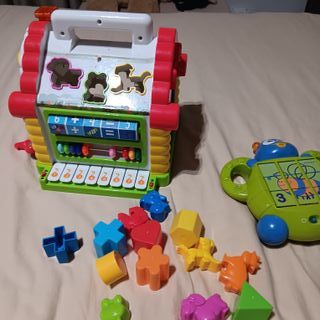 Lote Juguetes Educativos Casa y Muñeco Anteno