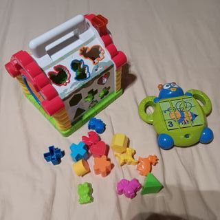 Lote Juguetes Educativos Casa y Muñeco Anteno