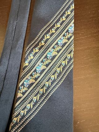 Corbata Gianni Versace Azul y Dorado