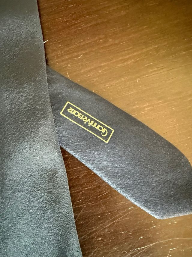 Corbata Gianni Versace Azul y Dorado