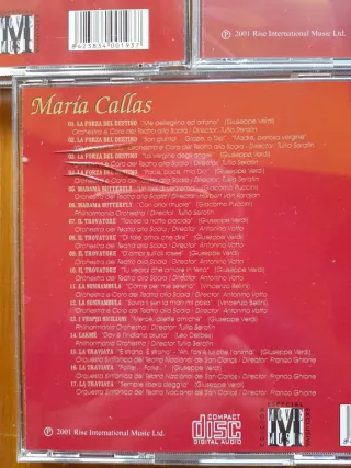 Lote 5 CDs María Callas Éxitos