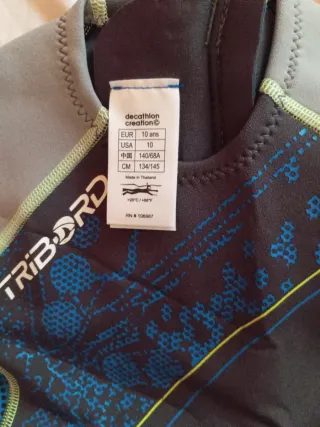 Traje Neopreno Infantil Corto Talla 10 años