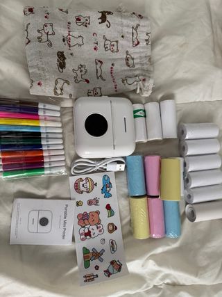 Mini Impresora Térmica Portátil + Accesorios