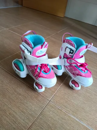 Patines ajustables niña Hudora hasta el número 29.