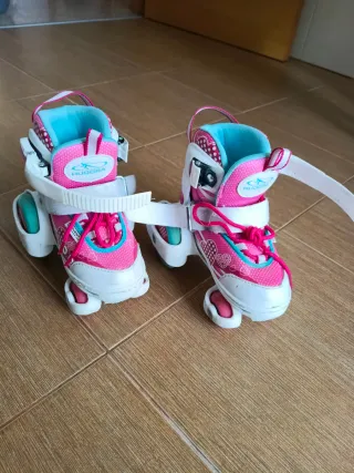 Patines ajustables niña Hudora hasta el número 29.