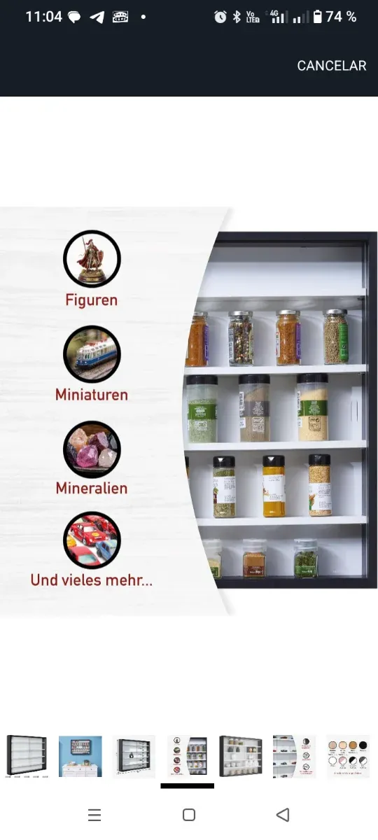 Vetrine da collezione con porte in vetro