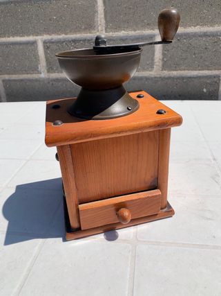 Macinino caffè vintage legno da collezione