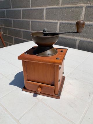 Macinino caffè vintage legno da collezione