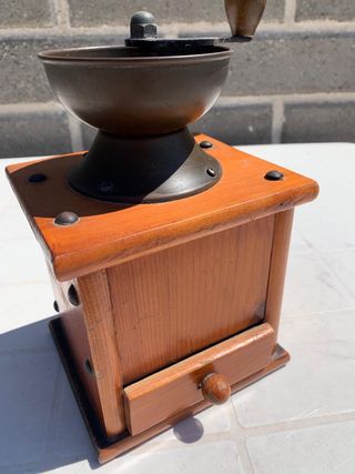 Macinino caffè vintage legno da collezione