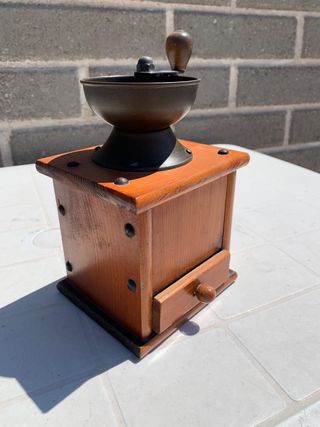 Macinino caffè vintage legno da collezione