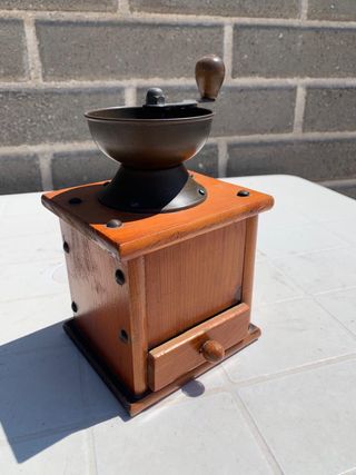 Macinino caffè vintage legno da collezione